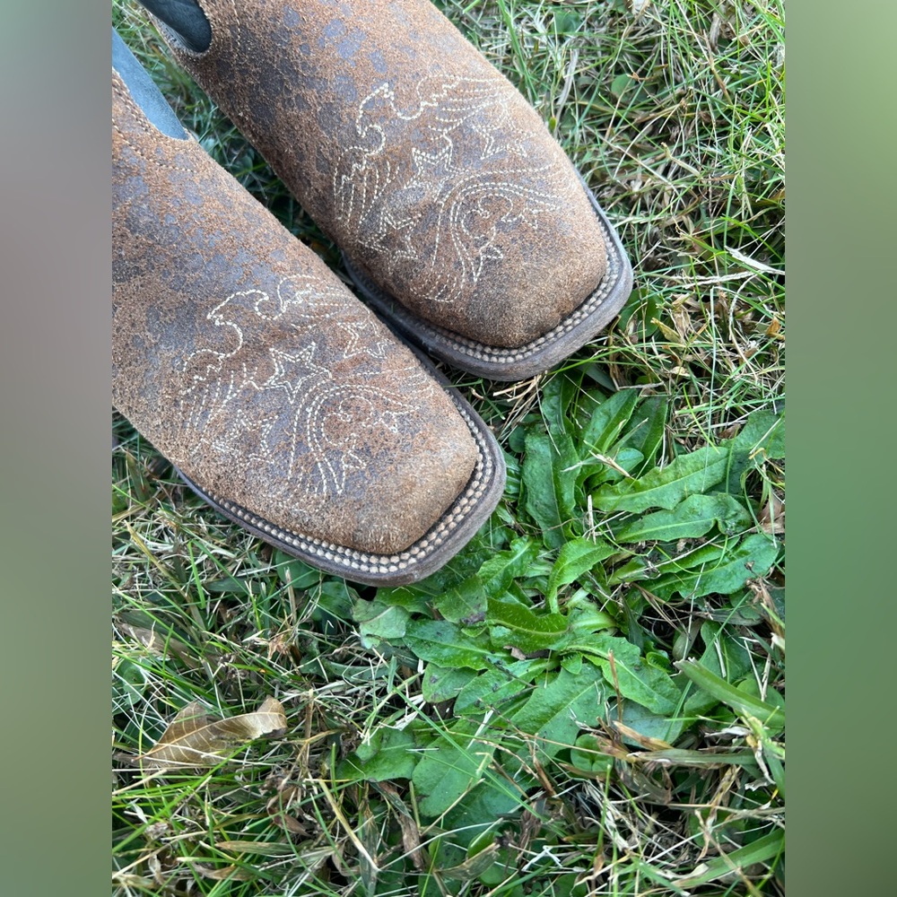 J.B Dillon Woman’s Morning Glory Western Sturdy Cowboy Boots Size 7B - Picture 4 of 11